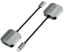 Vention USB-C -> VGA (0, 15m Szürke Aluminum Ötvözet) konverter (TDFHB) - onlinepatron
