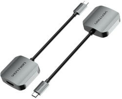 Vention USB-C -> HDMI (0, 15m Szürke Aluminum Ötvözet) konverter (TDEHB) - bbmarket