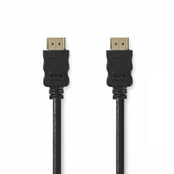 Nedis Nagy Sebességű HDMI kábel Ethernet | HDMI Csatlakozó | HDMI Csatlakozó | 4K@30Hz | ARC | 10.2 Gbps | 25.0 m | Kerek | PVC | Fekete | Label (CVGL34002BK250)