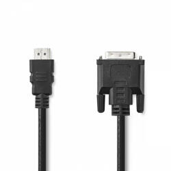 Nedis HDMI kábel | HDMI Csatlakozó | DVI-D 24+1-Érintkezős Dugasz | 1080p | Nikkelezett | 2.00 m | Egyenes | PVC | Fekete | Label (CCGL34800BK20)