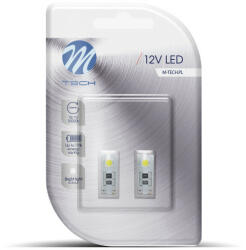 m-tech LED Izzó W5W 2-SMD 5050 CANBUS (2db) fehér - M-TECH
