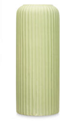 Giftdecor Vaza ceramica cu striatii, verde, inaltime 40 cm (94240-AR)