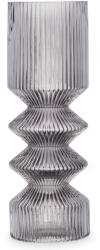 Giftdecor Vaza tubulara de sticla, canelata, 8 x 23 cm (93718-AR)