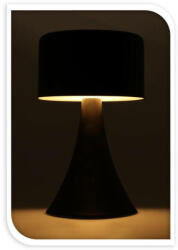 Home Styling Collection Lampa de masa din metal, neagra, 12 x 21 cm (C46000520)