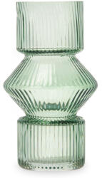 Giftdecor Vaza din sticla, canelata, 9, 5 x 16, 5 cm (93723-AR)