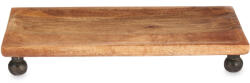 Giftdecor Suport din lemn de mango, pentru ghiveci, cu picioare decorative (89851-AR)