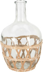 Home Styling Collection Vaza din sticla cu impletitura decorativa, 15 x 24 cm (HB1000040)