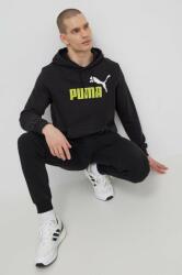 PUMA felső fekete, férfi, nyomott mintás, kapucnis, 907666 - fekete S