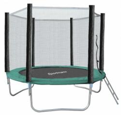 Sportmann Trambulin és biztonsági háló 244 cm, zöld