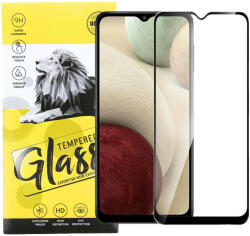 Samsung Galaxy A05s üvegfólia, tempered glass, előlapi, 9D, edzett, hajlított, fekete kerettel