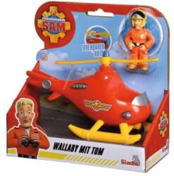 Simba Toys Sam, a tűzoltó: Első Wallaby helikopterem, Tom figurával - 17 cm (109252507038) (109252507038)