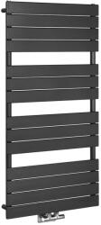 Birossi D lapos profilos törölközőszárító radiátor - antracit - 600 x 1222 mm (BIR_TDA60-122)