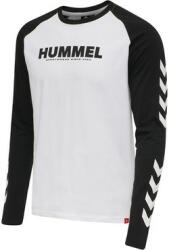 Hummel Tricou cu maneca lunga Hummel LEGACY BLOCKED T-SHIRT L/S 212874-9001 Marime XXS