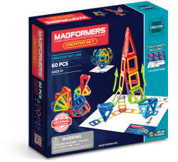 Magformers Mágneses építőjáték - Kreatív 60 darabos készlet