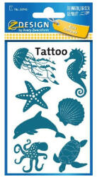  Tetoválás matrica AVERY tengeri virág (56943)