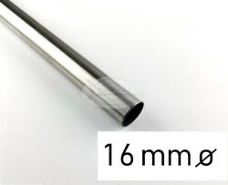  Nemesfém színű fém karnisrúd 16 mm átmérőjű - 160 cm