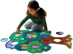 Peaceable Kingdom Hoot Owl Hoot, puzzle de podea in forma de copac, cu bufnite (PZ29)