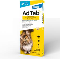 Elanco nou AdTab Cat 48MG ( 2, 0, 8, 0 kg) - 1 tableta
