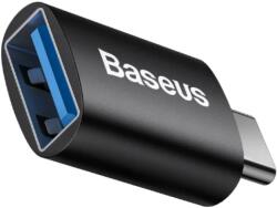 Baseus Adaptor Baseus Ingenuity Series Mini OTG USB Type-C (T) to USB 3.1 (M) Negru (ZJJQ000001)