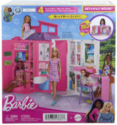 Mattel Barbie Casa De Papusi Barbie Cu 4 Zone Pliabila (mthrj76) - drool