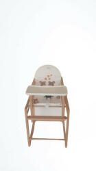  Scaun de masa din lemn de Fag multifunctional cu tavita din plastic MyKids Wiktoria BEARS 2 (86851) - drool Scaun de masa bebelusi