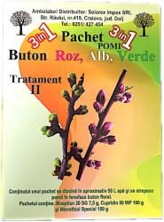 Solarex Pachet stropirea 2 (buton roz, alb, verde), pentru pomi pentru 50 L apa, Solarex, (contine Mospilan, Cupridin, Microthiol Special)