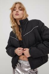 Tommy Jeans rövid kabát női, fekete, téli, oversize - fekete M - answear - 58 990 Ft