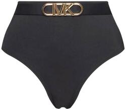 Michael Kors Bikini Bottom Solids High Waisted Bikini Bottom w Logo Belt MM1N025 001 black (MM1N025 001 black) Costum de baie dama
