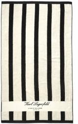 Karl Lagerfeld Prosop pentru mare Hotel Karl Beach Stripe Towel 241W3960 999 black (241W3960 999 black)
