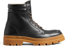 TED BAKER Cizme Edric Waxy Leather Apron Boot 263330 black (263330 black)