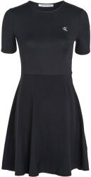 Calvin Klein Rochie Short Sleeve Logo Elastic Dress J20J221908 BEH ck black (J20J221908 BEH ck black)