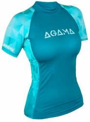  AGAMA Női lycra póló AQUA LADY, rövid ujjú kék XS - 36