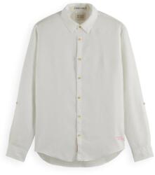 Scotch & Soda Cămaşă Regular-Fit Linen Shirt With Sleeve Roll-Up 169716 SC0006 white (169716 SC0006 white)