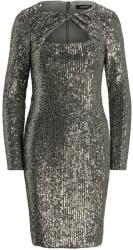 Ralph Lauren Rochie Soft Drapey Sequin Coctail Dress 253919792001 gunmetal (253919792001 gunmetal)