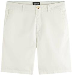 Scotch & Soda Bermude Stuart-Garment-Dyed Cotton-Blend Twill 177570 SC0006 white