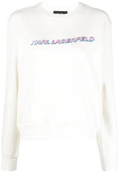 KARL LAGERFELD Hanorac Future Logo Crop Sweatshirt 225W1804 110 off white (225W1804 110 off white)