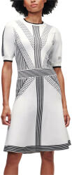 KARL LAGERFELD Rochie 3/4 Sleeve Knit Dress 226W1350 101 white/black (226W1350 101 white/black)