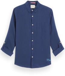 Scotch & Soda Cămaşă Linen With Roll-Up 177150 SC0004 navy