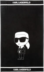 Karl Lagerfeld Prosop pentru mare K/Ikonik 2.0 Beach Towel 240W3972 999 black (240W3972 999 black)