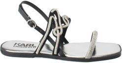 Karl Lagerfeld Sandale Karl Signia Slide KL87425 gsl-heavy glitter silver (KL87425 gsl-heavy glitter silver)