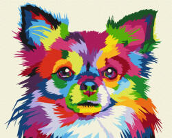 Színes kutya - Számfestő készlet kereten 40x50 (BS51761)