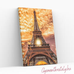 Eiffel torony - Számfestő készlet kereten 40x50 (E50)