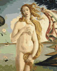 Vénusz születése - Sandro Botticelli - Számfestő készlet kereten 40x50 (BS52409)