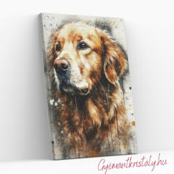 Liza kutyus - Számfestő készlet kereten 40x50 (E42)