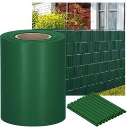 SPRINGOS Benzile și clemele pentru gard umbrite (20 bucăți) - PVC - 35m x 19cm - 450 g/m2 - verde închis