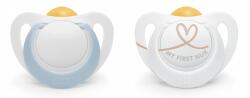 Nuk Каучукови залъгалки NUK - Star, за момчe, 0-6 m, 2 броя (10726070-Момче)