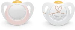 Nuk Каучукови залъгалки NUK - Star, за момиче, 0-6 m, 2 броя (10726070-Момиче)