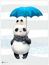 INSPIO Képek babaszobába - Panda maci esernyővel