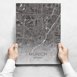 INSPIO Fali dekoráció - Map of Munich