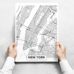 INSPIO Fali dekoráció - Map of New York II